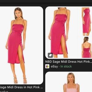 NBD Sage Mini Dress in Hot Pink